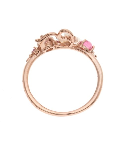 K18PG フラワーレターズリング(5号 K18 ピンクA): Samantha Tiara