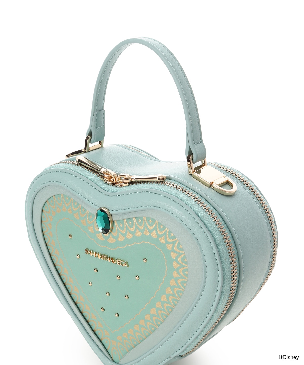 ジャスミン」コレクションハート型ショルダーバッグ(FREE エメラルド