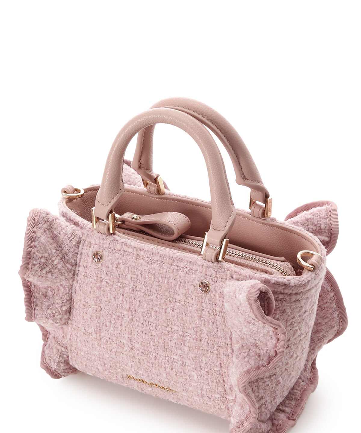 ツイードフリルミニショルダーバッグ(FREE ピンク): SAMANTHAVEGA