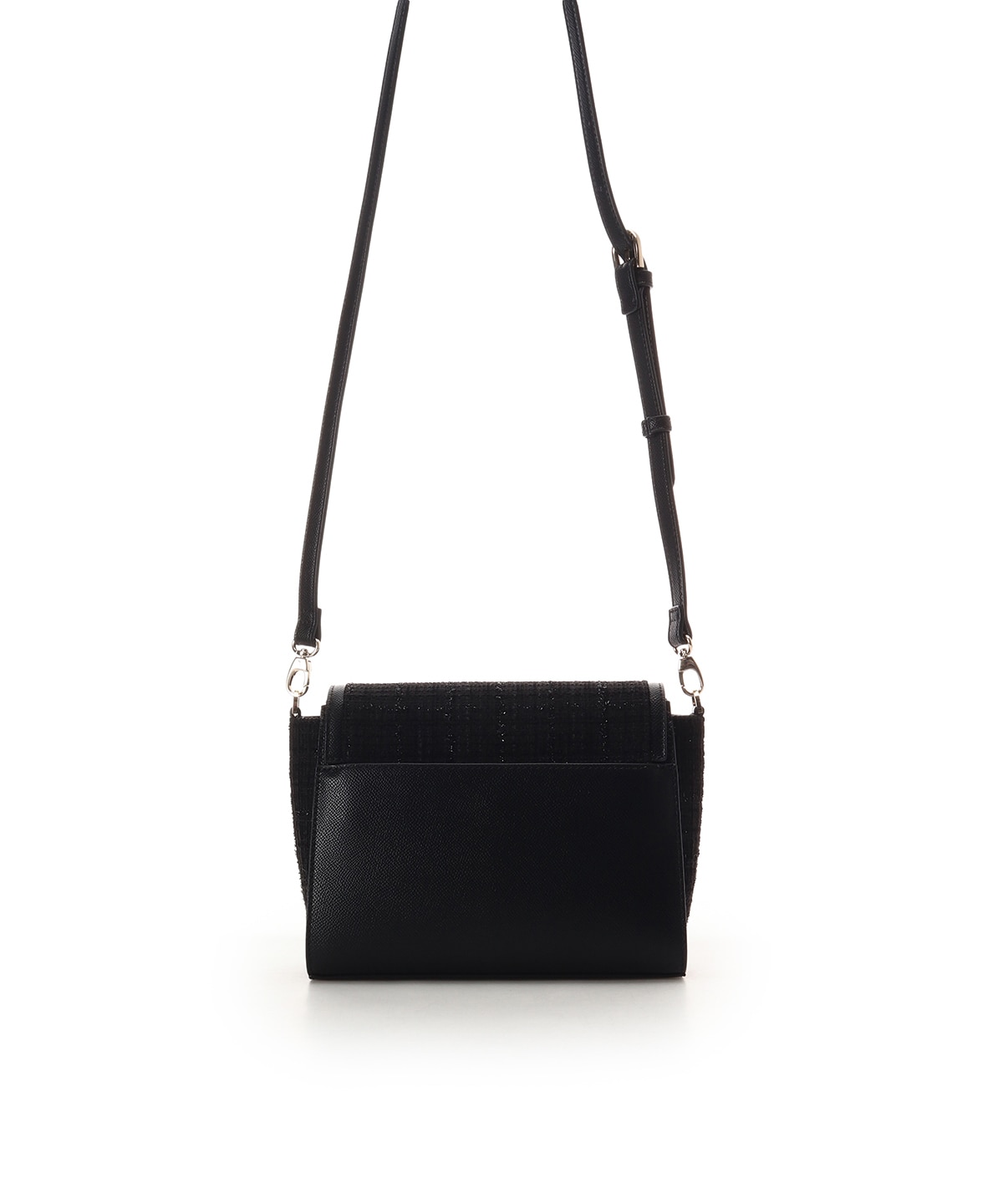 新色ツイードダイヤカットショルダーバッグ(FREE ブラック