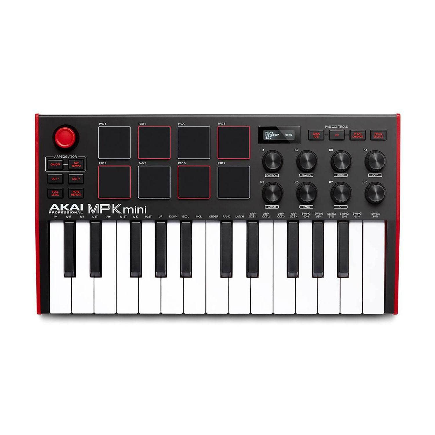 Buy sasku Akai MPK Mini MK3 25-Key Keyboard Controller (Red) | Sam