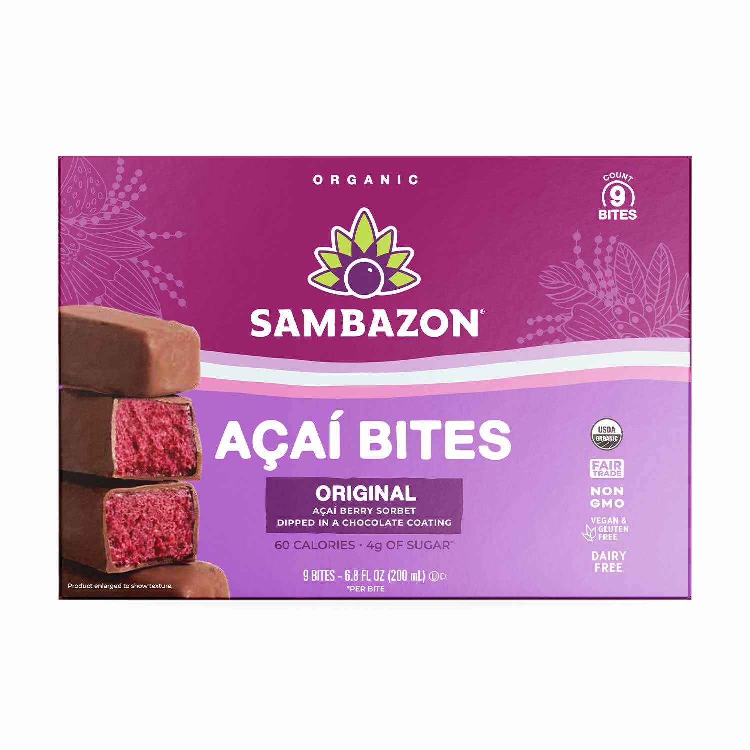 Acai Bites - Chocolate Covered Frozen Acai | SAMBAZON