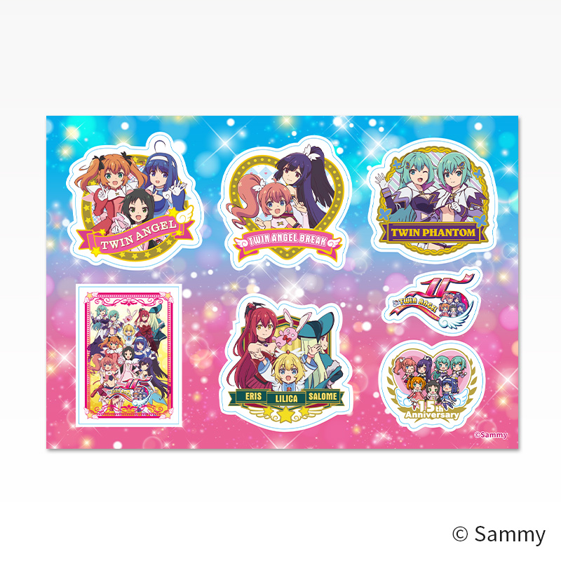 ツインエンジェル PARTY×ツインエンジェル15周年記念 ステッカーセット