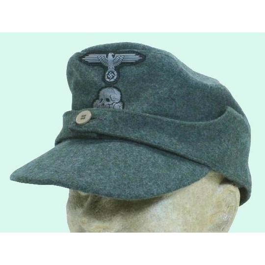 M43ウール規格帽（'44年型シングルボタン・タイプ） SS記章付 商品詳細