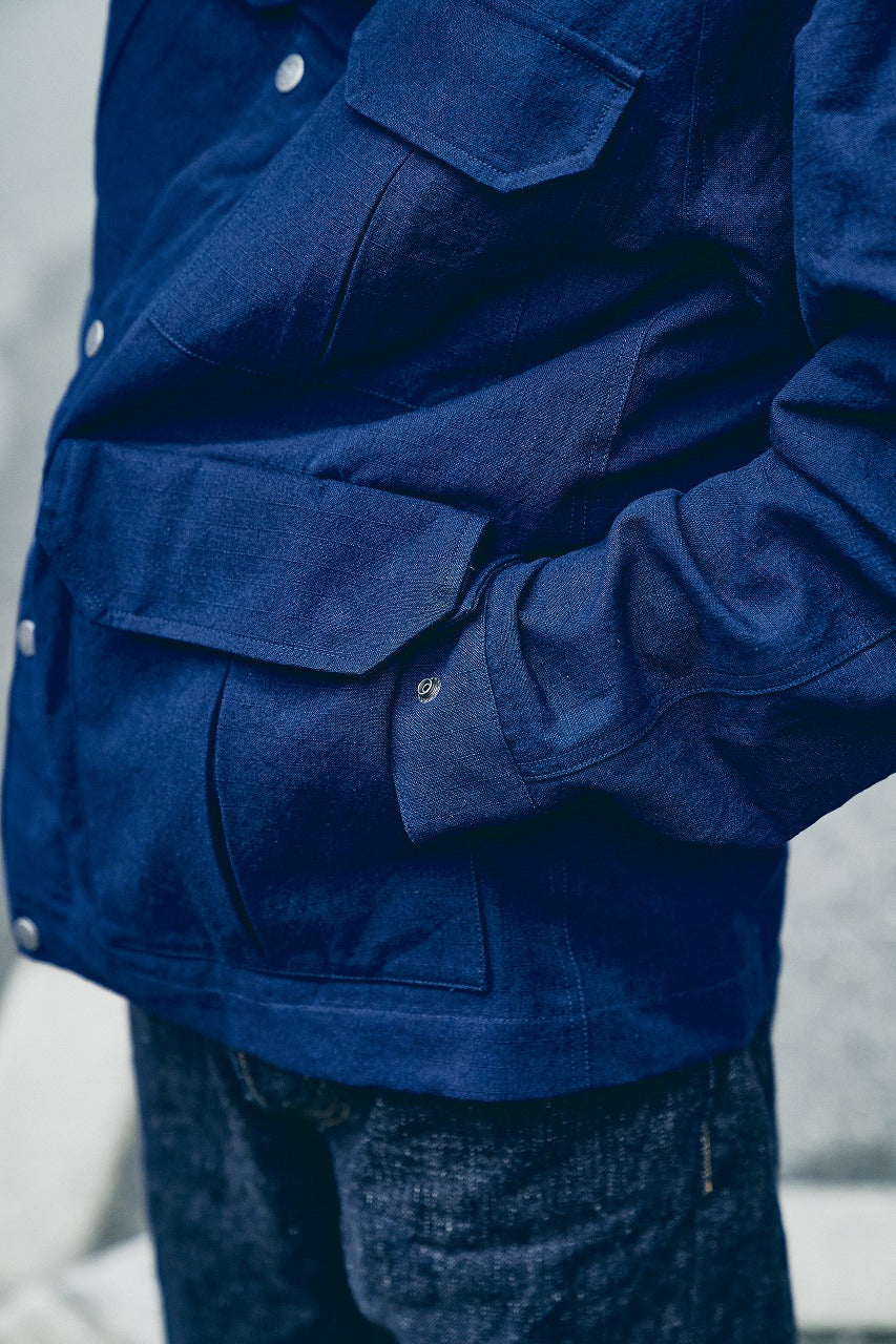 SJMPK24-AI Indigo Ripstop Mountain Parka – SAMURAI JEANS ONLINE STORE