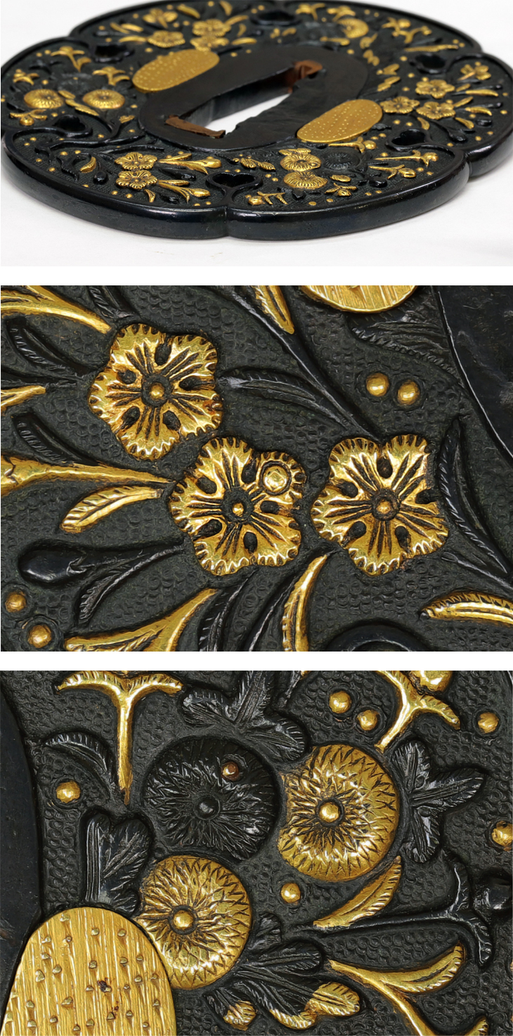 鍔：秋草図 Tsuba:Akikusa Zu