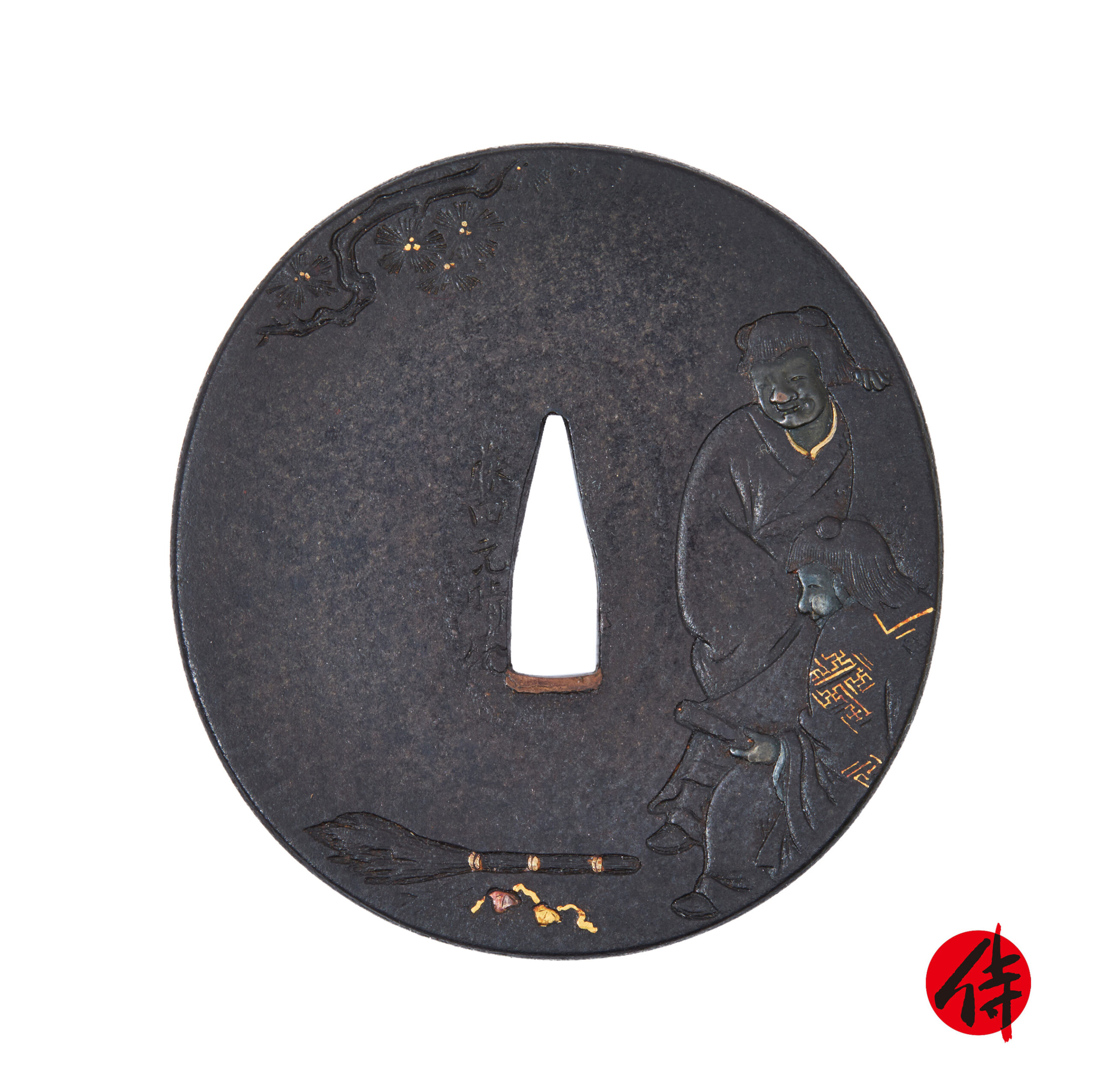 Edo period antique Tsuba for Samurai Sword with NBTHK Hozon