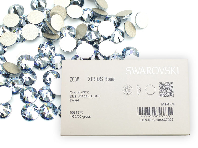 スワロフスキー クリスタルブルーシェイド-#2058 4-ラインストーン
