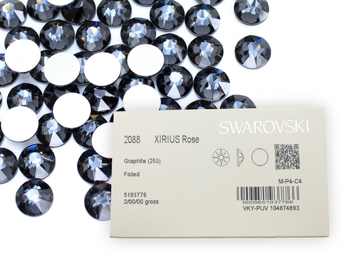 スワロフスキー グラファイト-#2058 4-ラインストーン・スワロフスキー