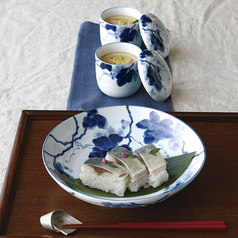 藍染ぶどう | 三峰陶苑 岐阜県土岐市の陶磁器製造販売会社