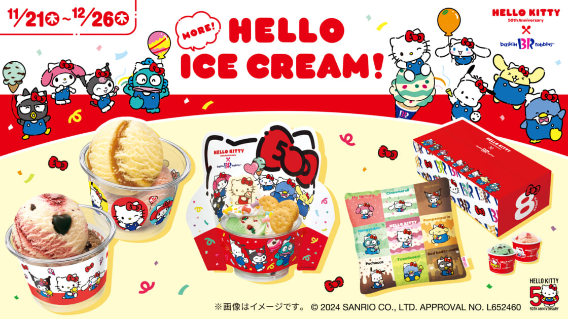 ハローキティ50周年をお祝い♡サーティワンでコラボキャンペーン第2弾