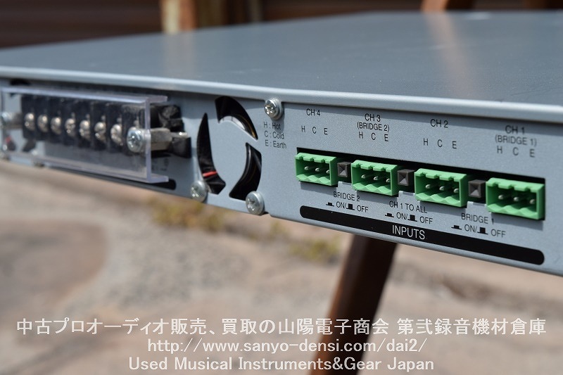 中古音響機材 TOA DA-150F 4chデジタルパワーアンプ 1U】山陽電子商会