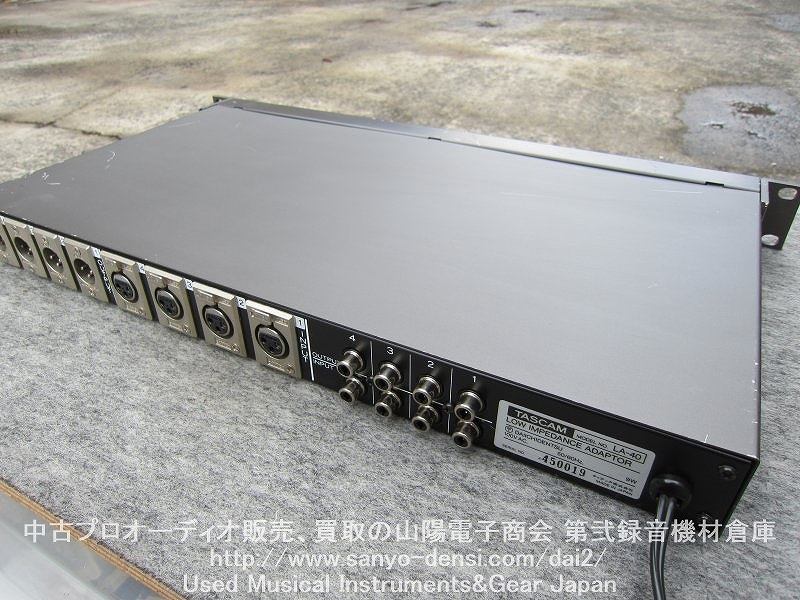 中古レコーディング機材】 TASCAM LA-40 ラインコンバーター 全国通信販売