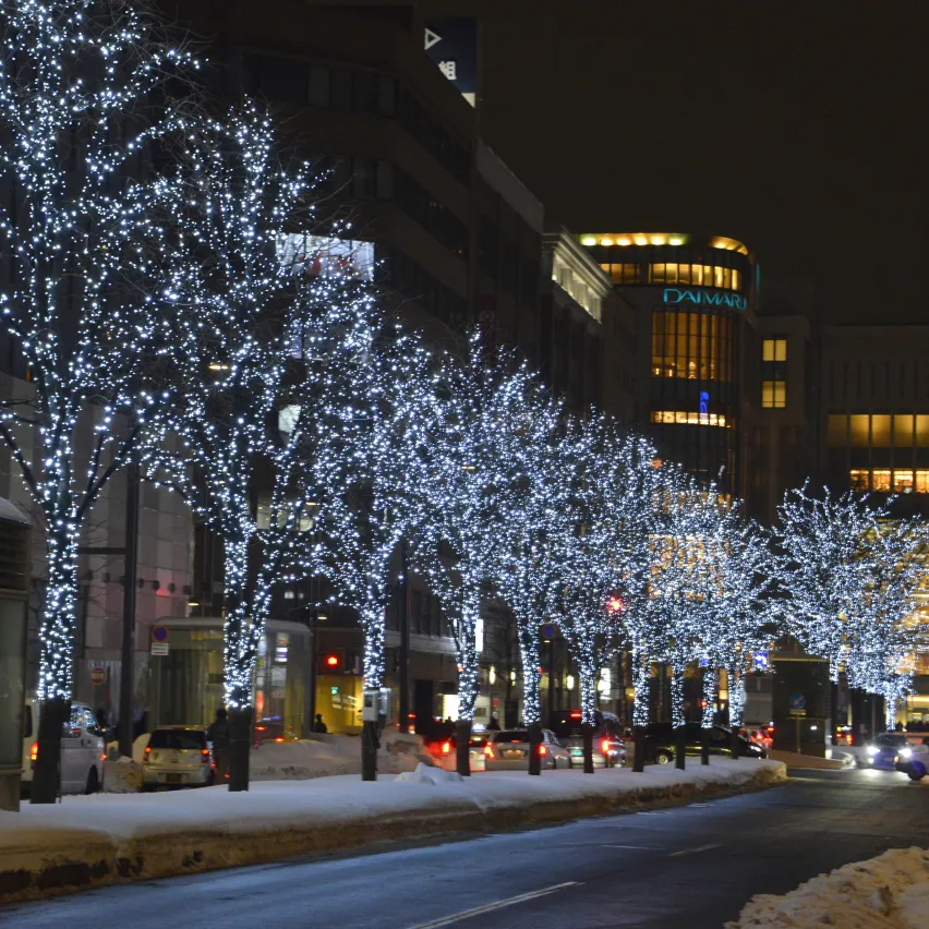さっぽろホワイトイルミネーション｜ 駅前通会場