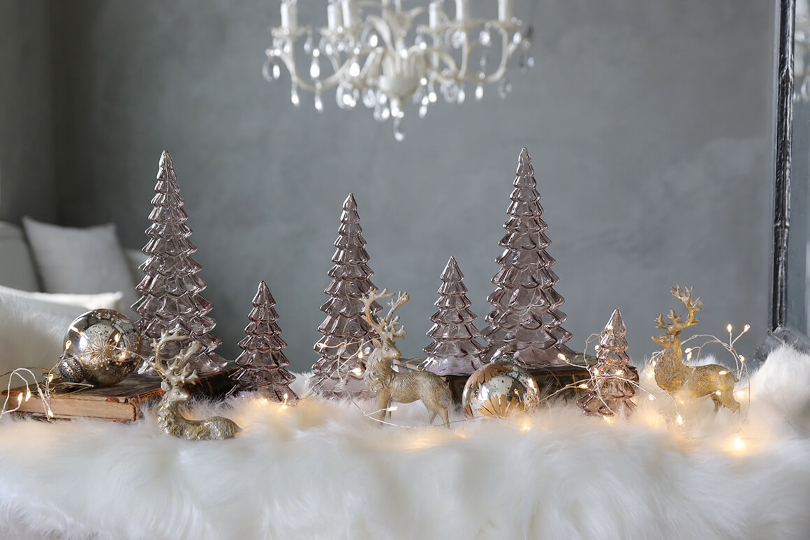 Lene BjerreクリスマスツリーGlass GraniaパウダーS 北欧雑貨 サラグレース