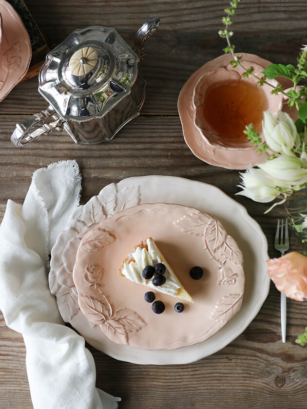 Virginia Casa ROMANTICA デザートプレート23cm ピンク