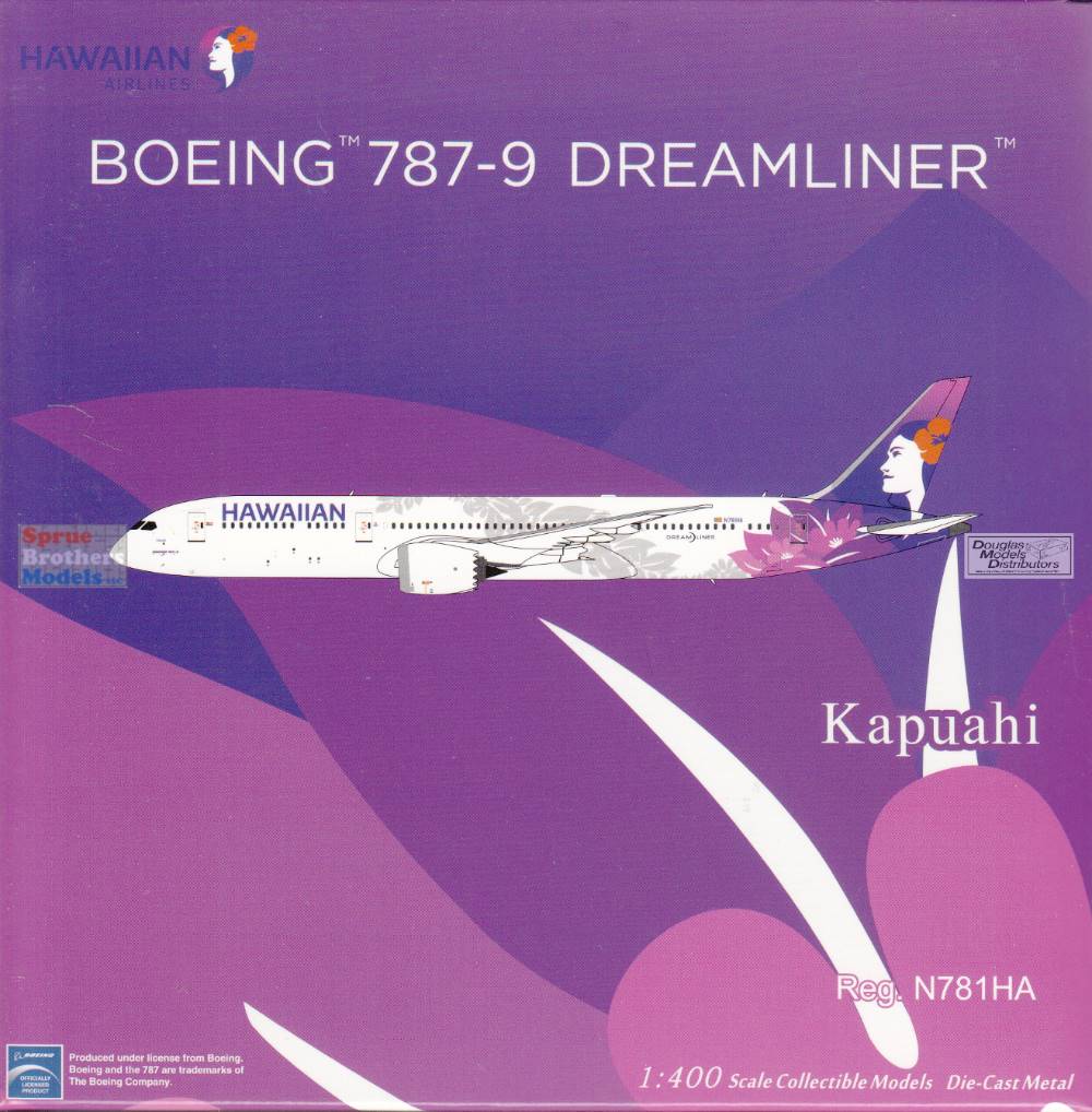 NGM55128 1:400 NG Model Hawaiian Air B787-9 Reg #N781HA Kapuahi