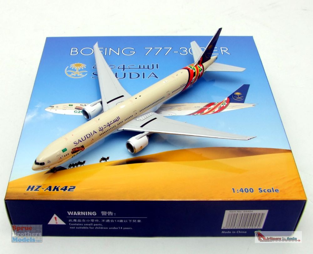 PHX04404 1:400 Phoenix Model Saudia B777-300ER Reg #HZ-AK42 'G20
