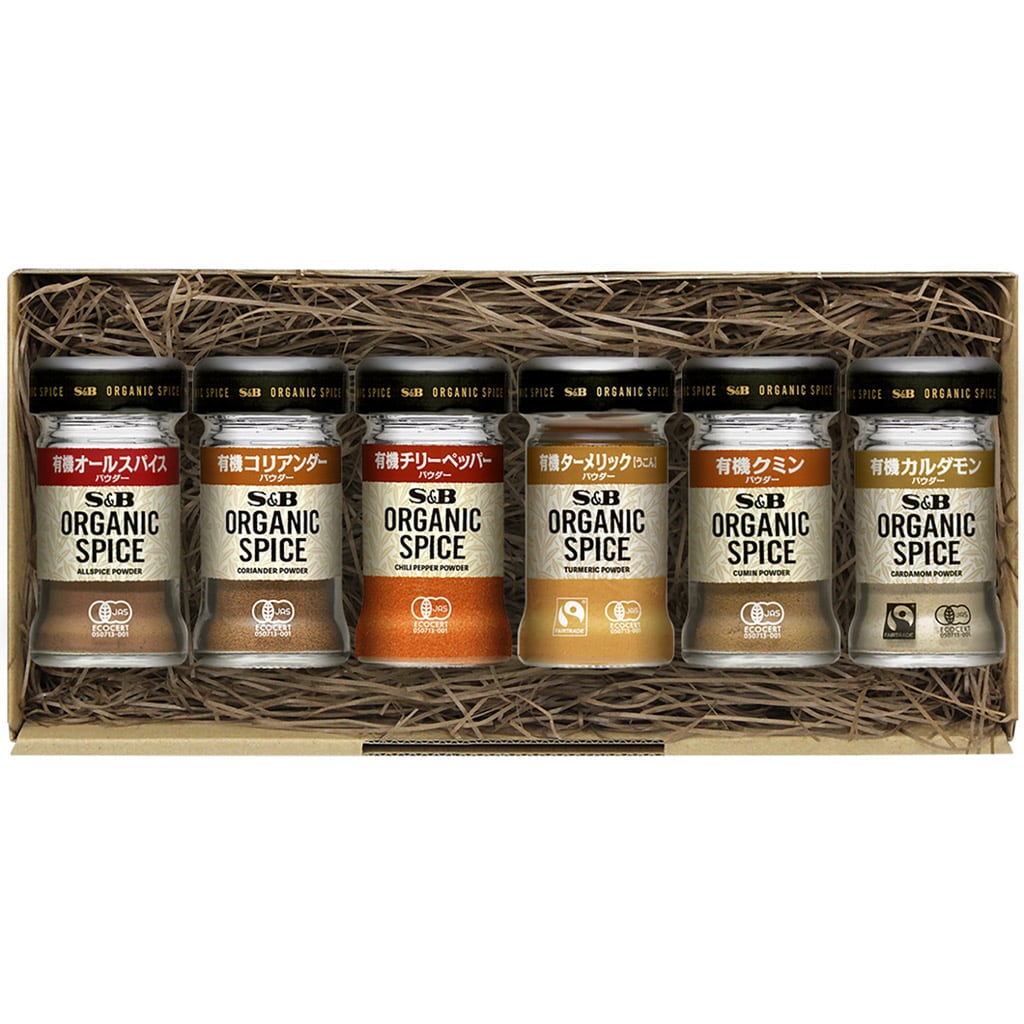 有機スパイスギフト6つのスパイスで作るカレー6本セット: ギフト