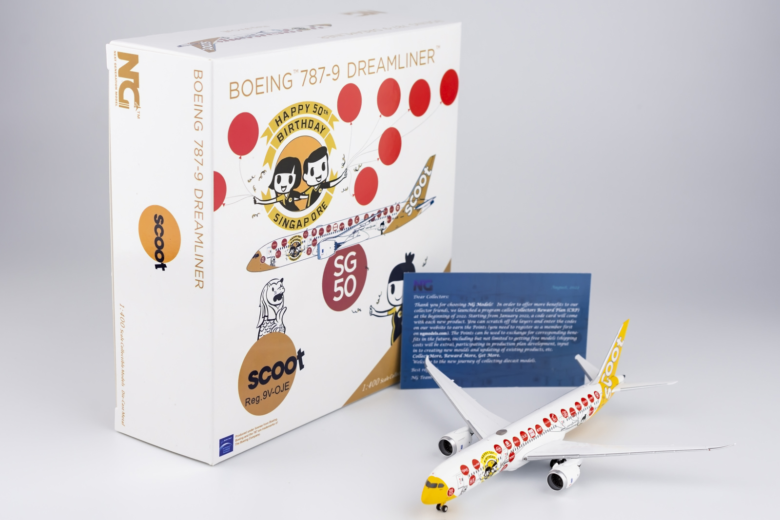 ScaleModelStore.com :: NG Models 1:400 - 55096 - Scoot Boeing 787-9