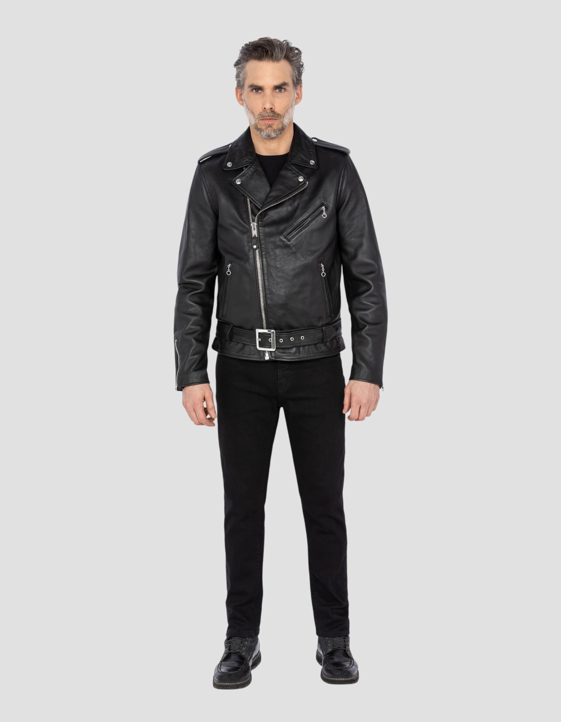 Black Adjusted Perfecto® jacket, Lamb leather - LC1150 | Schott NYC®