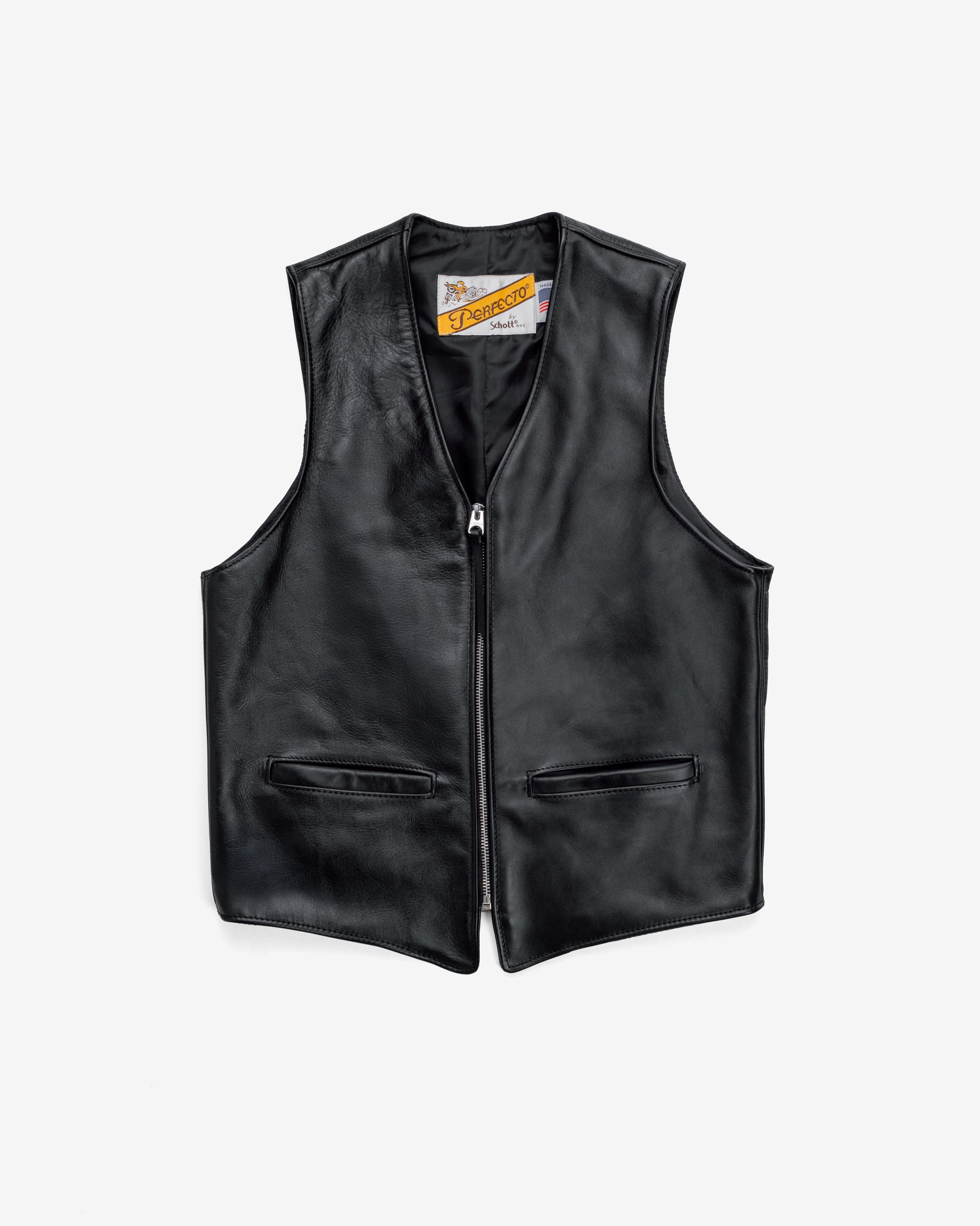 193V | Naked Cowhide Vest – Schott N.Y.C.