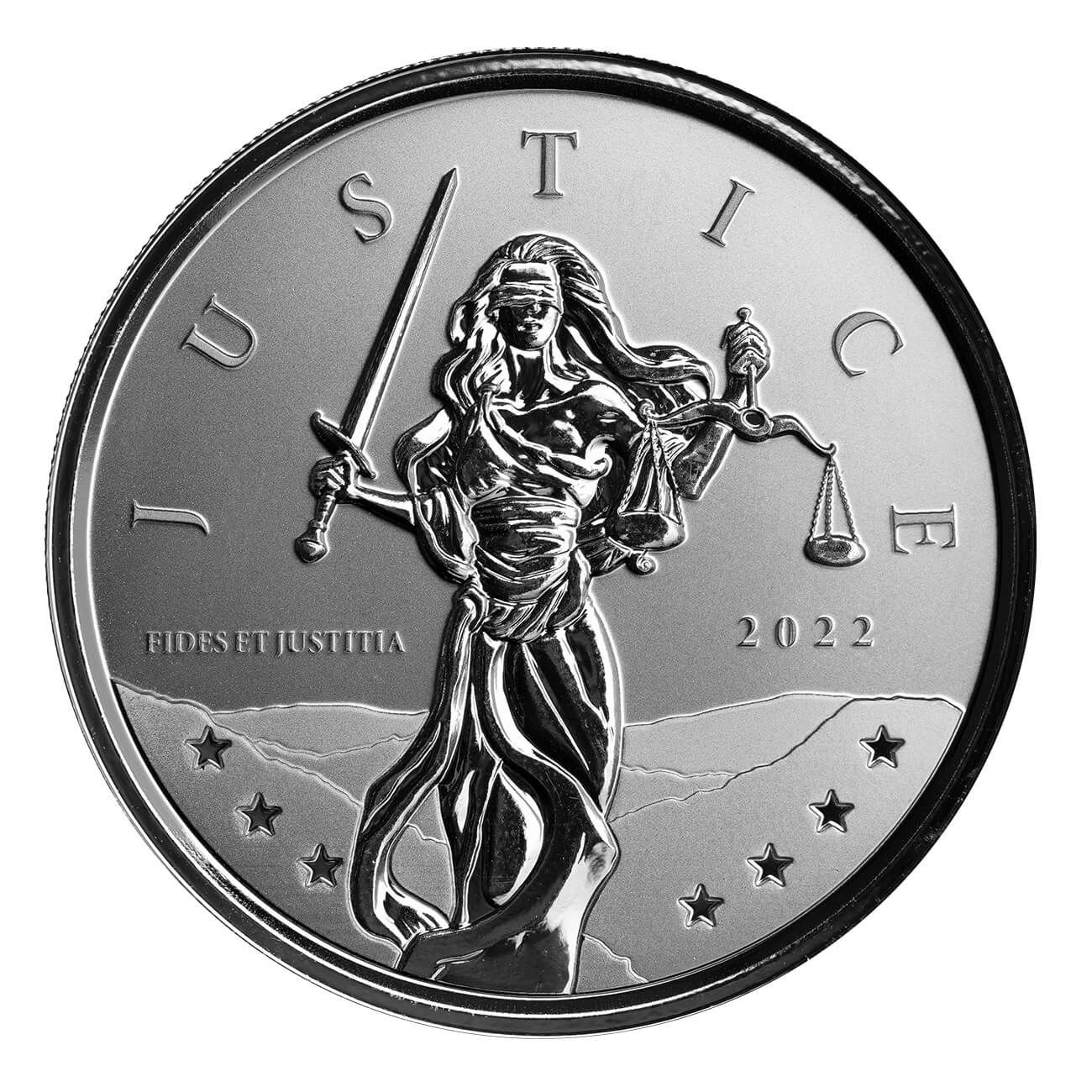 2022 Gibraltar Lady Justice 1 oz Silver Coin | Scottsdale Mint