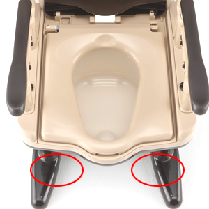 安寿 アロン化成・安寿ポータブルトイレ ジャスピタ 標準・ソフト