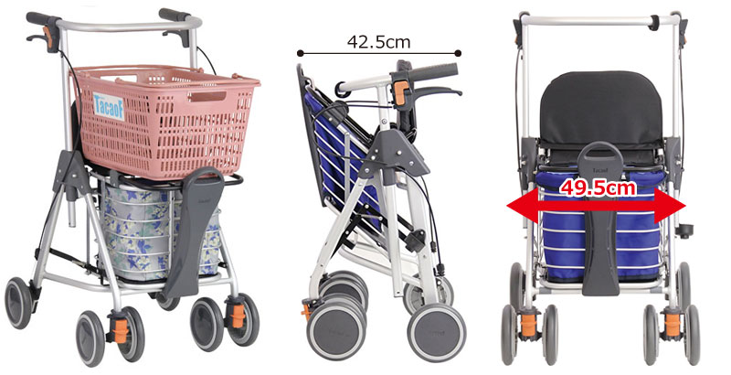 テイコブリトルワゴン WAW07 幸和製作所 カゴ乗せ機能つき歩行車