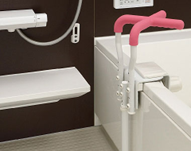 リッチェル 浴そう手すりX ユニットバス130L | 快適空間スクリオ