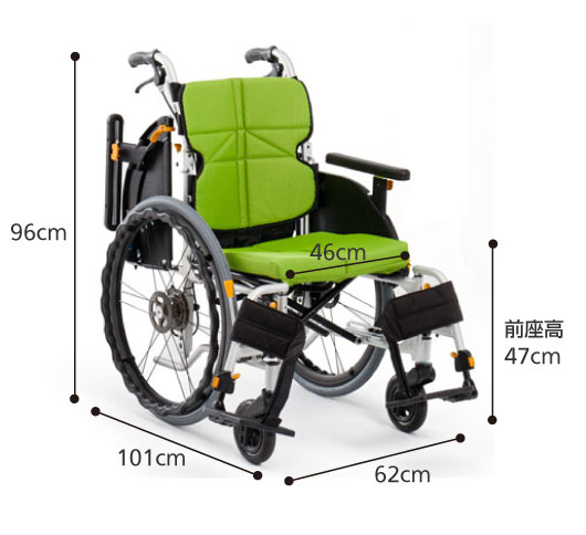 非課税】自走用車椅子 ネクストコア ワイドHB NEXT-52BHB 大柄な方に