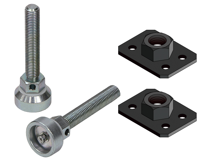 フロアレベラーセット（M16） SSO シリーズ｜19インチラック｜摂津金属