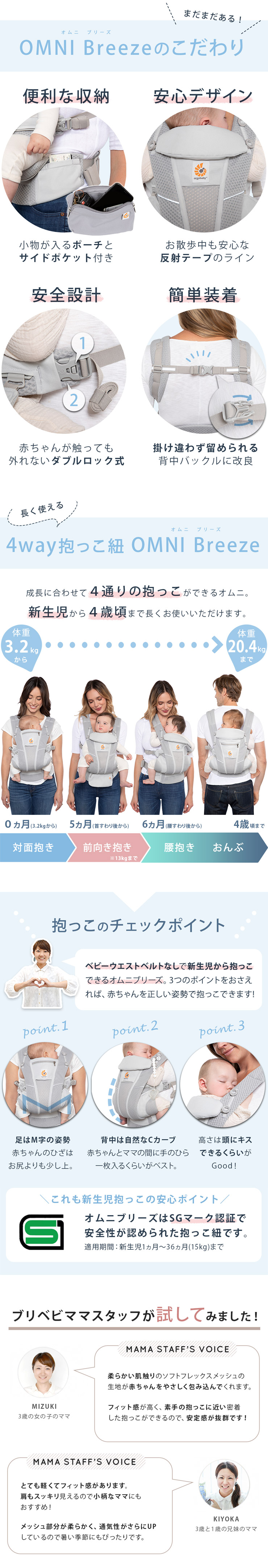 ErgoBabyCarrier オムニ ブリーズ ミッドナイトブルー 専用カバー