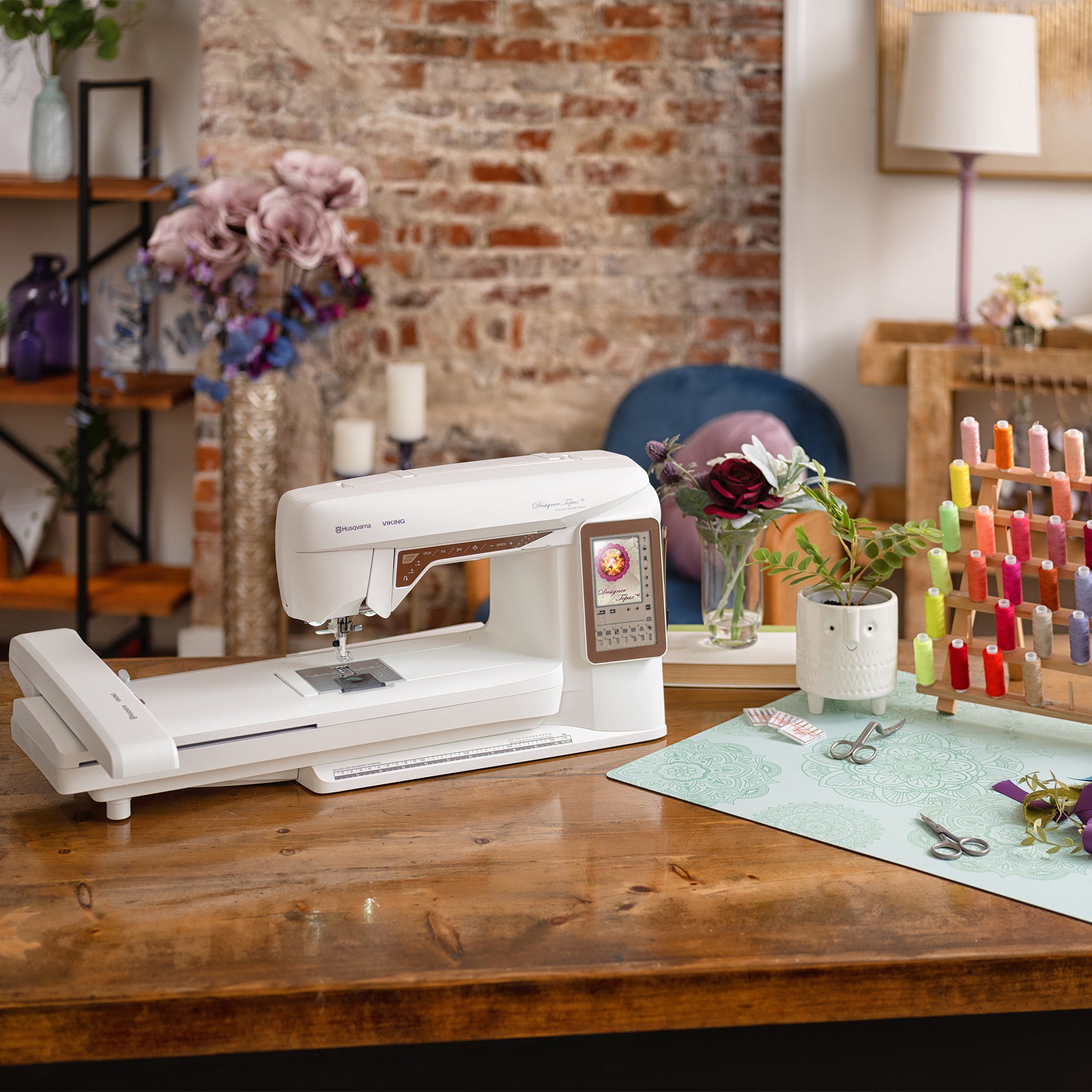 Husqvarna Viking Designer Topaz 40 Sewing & Embroidery Machine