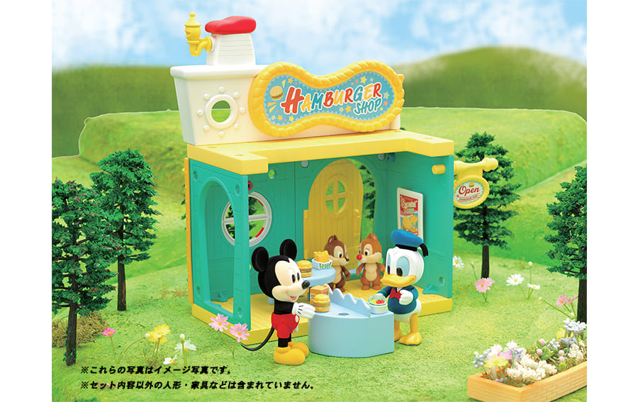 ディズニーキャラクター DIYTOWN ドナルドのハンバーガー