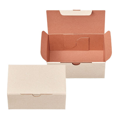 ケースN式 クリーム×茶 140×86×75: ギフトボックス・外箱｜包装資材