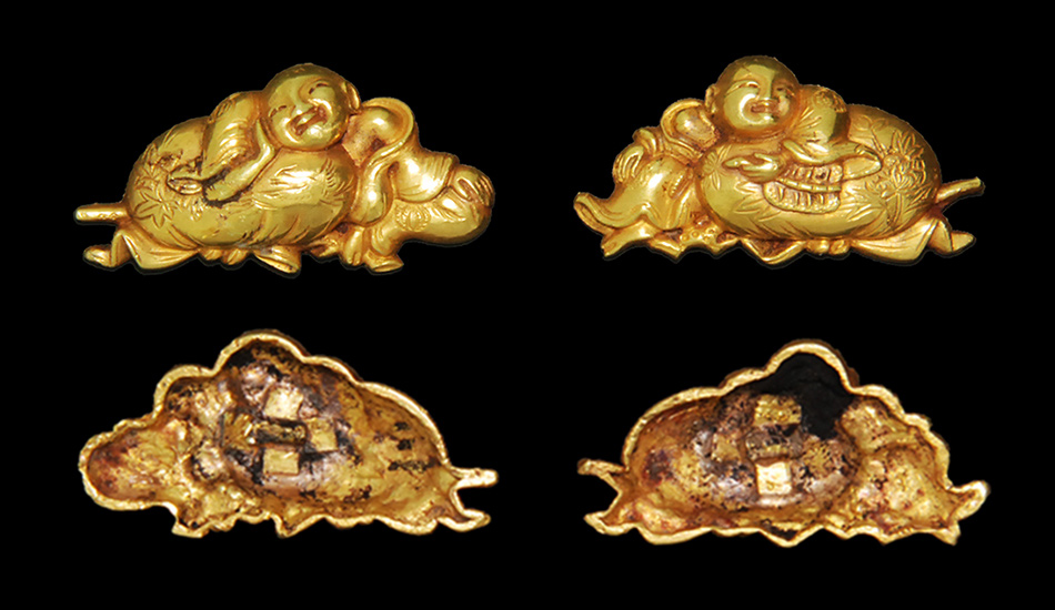 後藤程乗 布袋図目貫 (ME-040115)｜刀・日本刀の販売なら日本刀専門店