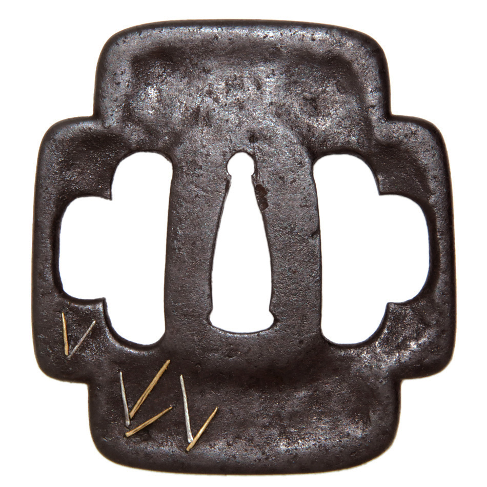 鍔 銘 八代甚吾作 芦雁図鍔(TU-020115)｜刀・日本刀の販売なら日本刀