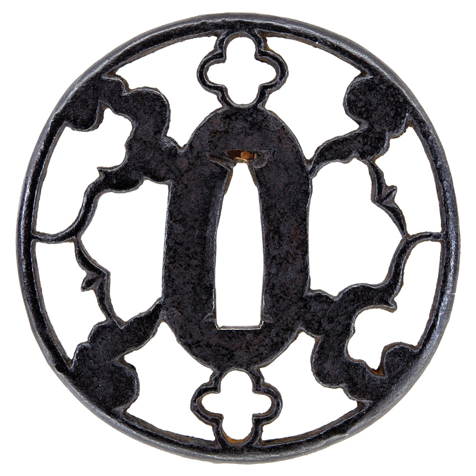 鍔 無銘 金山 雲花雁透鍔(TU-011115)｜刀・日本刀の販売なら日本刀専門