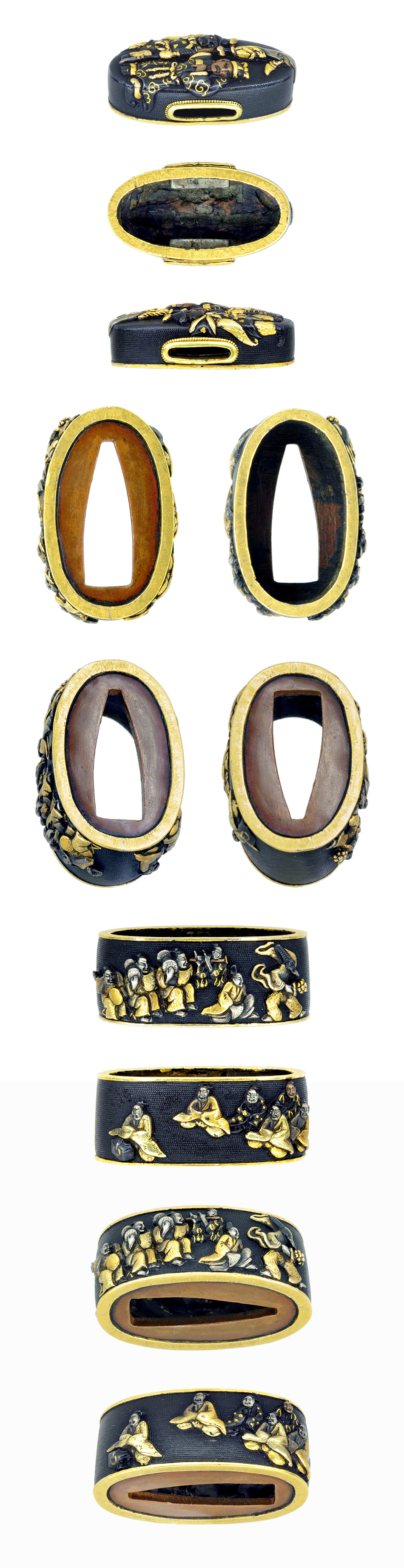 縁頭 無銘 出陣舞図縁頭 (FU-050316)｜刀・日本刀の販売なら日本刀専門