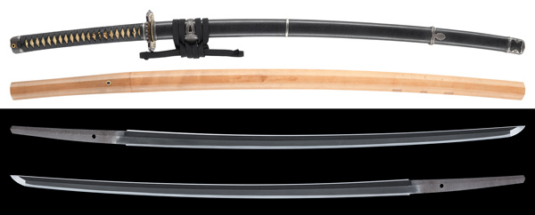 刀 無銘 末二王 附 皺革包鞘半太刀拵(KA-081425)｜刀・日本刀の販売