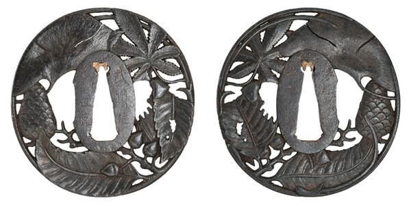 鍔 銘 武州住正克 吹寄透鍔(TU-031222)｜刀・日本刀の販売なら日本刀