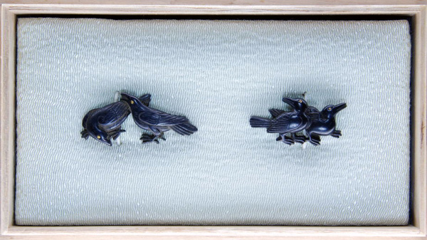 カラス目貫 赤銅 (ME-010922)｜刀・日本刀の販売なら日本刀専門店の