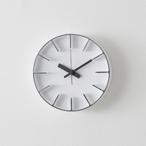 エッジクロックS ウォールクロック / ホワイトLemnos（タカタレムノス