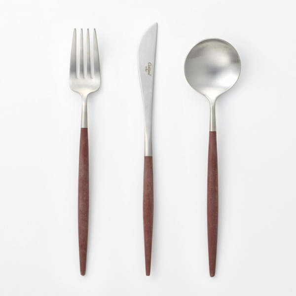 ディナー3本セット ゴア GOA / ブラウン×シルバーCutipol（クチポール