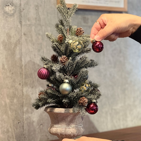 クリスマスオーナメント ミニグラス ボールセット φ3cm 11個入