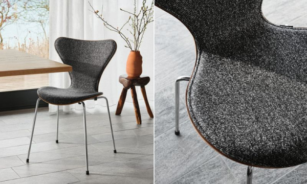 セブンチェア 3107 / ウォルナット / フロントパディング / ヴァニール