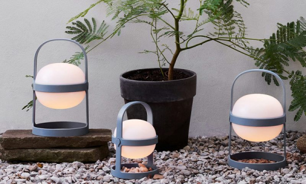 ソフトスポット ソーラーサーキュラー 高さ18.5cm / スカイブルー