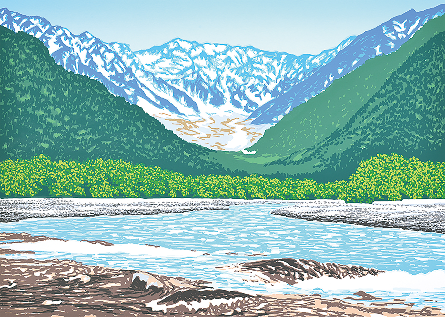 春嶺 - 版画家 小暮真望