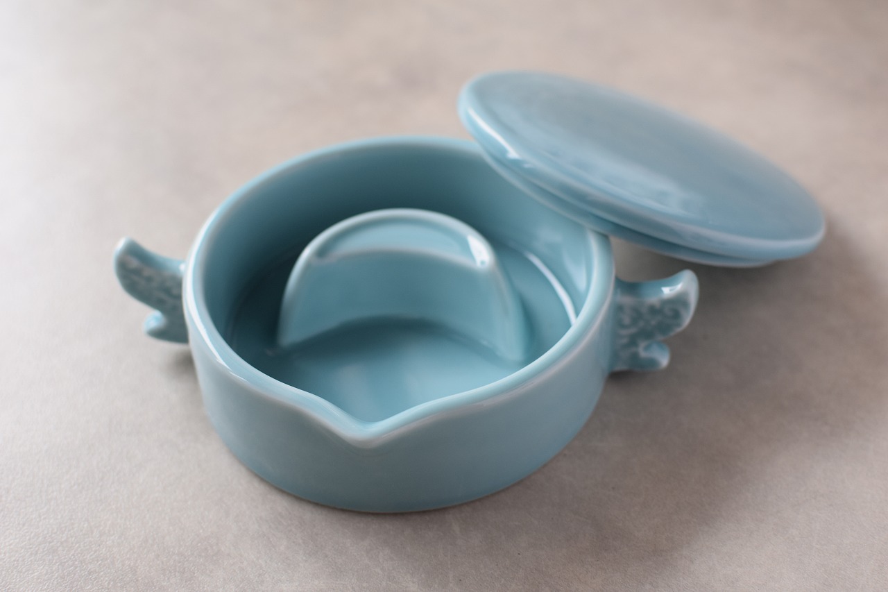 墨池 青磁筆置き付 小 - 習字セット・習字道具販売 習字屋